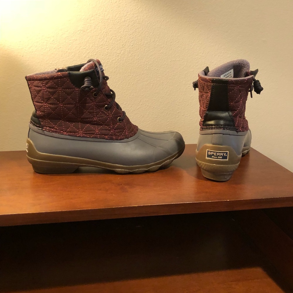 Sperry Duck Booties, worn good shape size 8.5